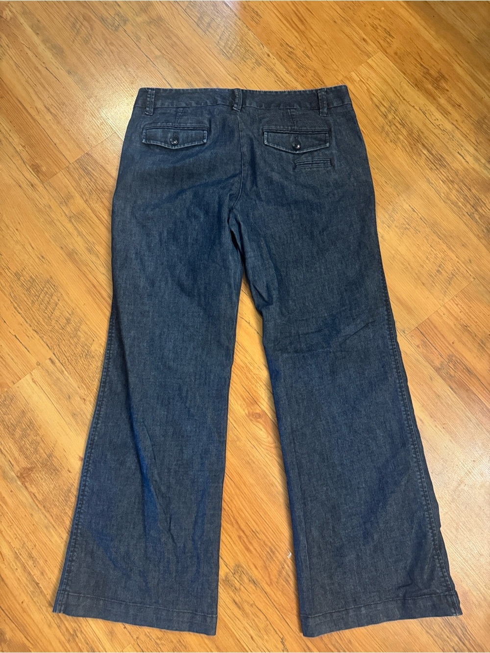 Gap Trouser Denim Stretch Jeans Sz 12 Waist 35” Dark Blue - Picture 2 of 9
